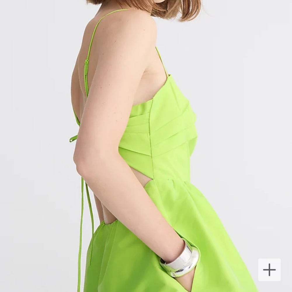 NWT J. Crew Limited-Edition Side Cutout Midi Dress.  Size 00 - Picture 2 of 7